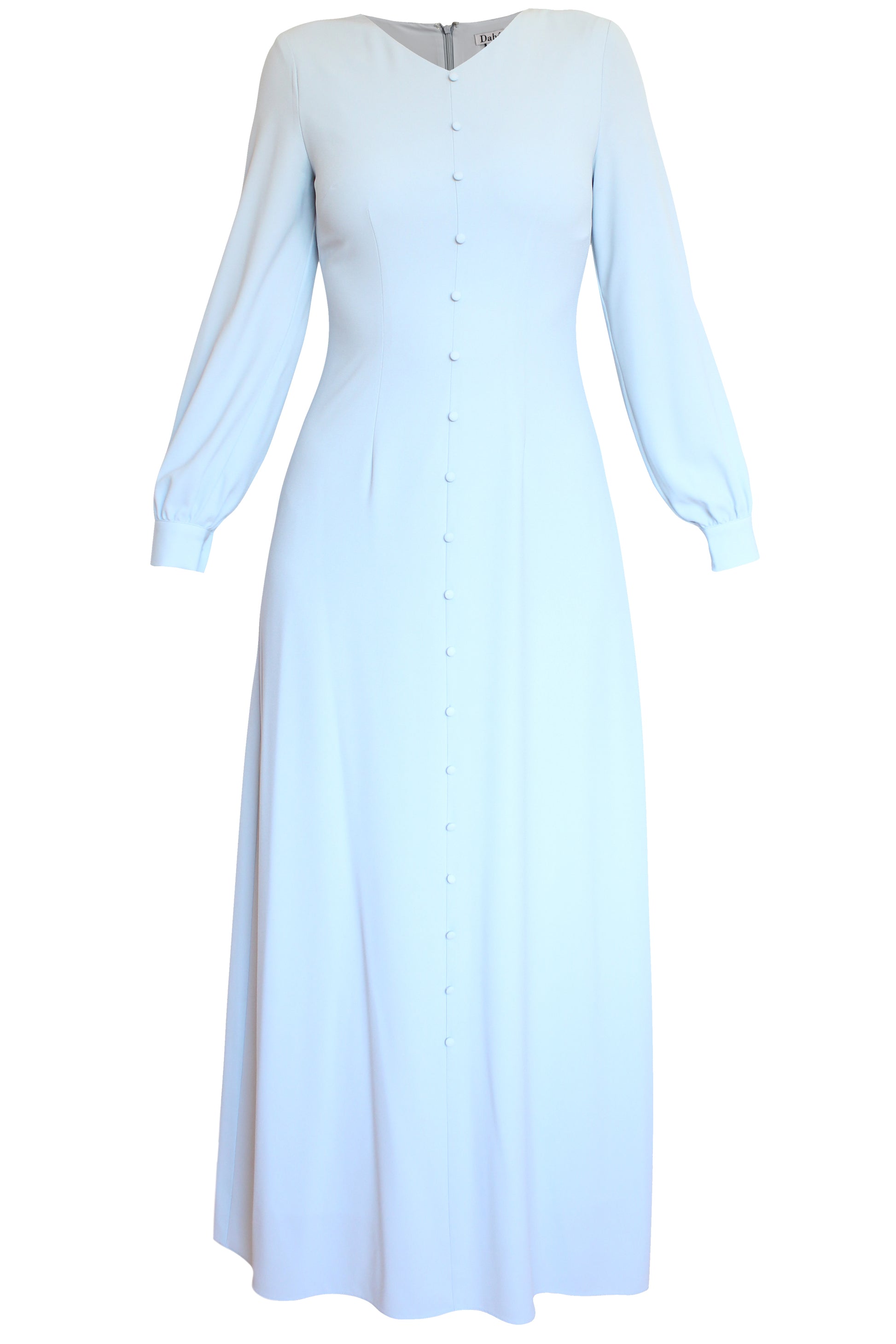 ROBE BLEU À BOUTONS